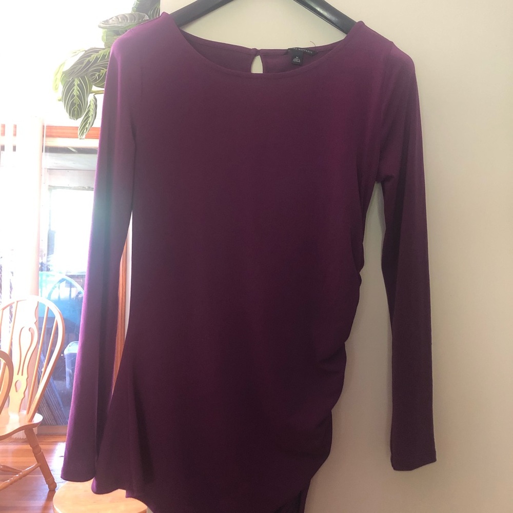 Size M Purple Banana Republic Tunic w/ Ruching